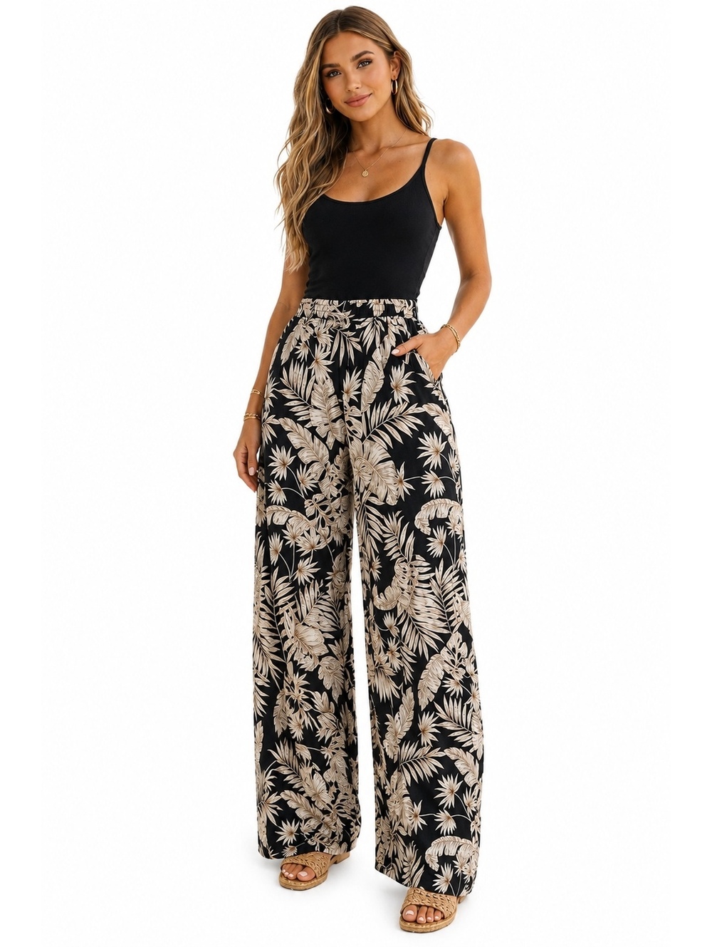046.NWT! VICI•Medium•Wide-leg flowy pants